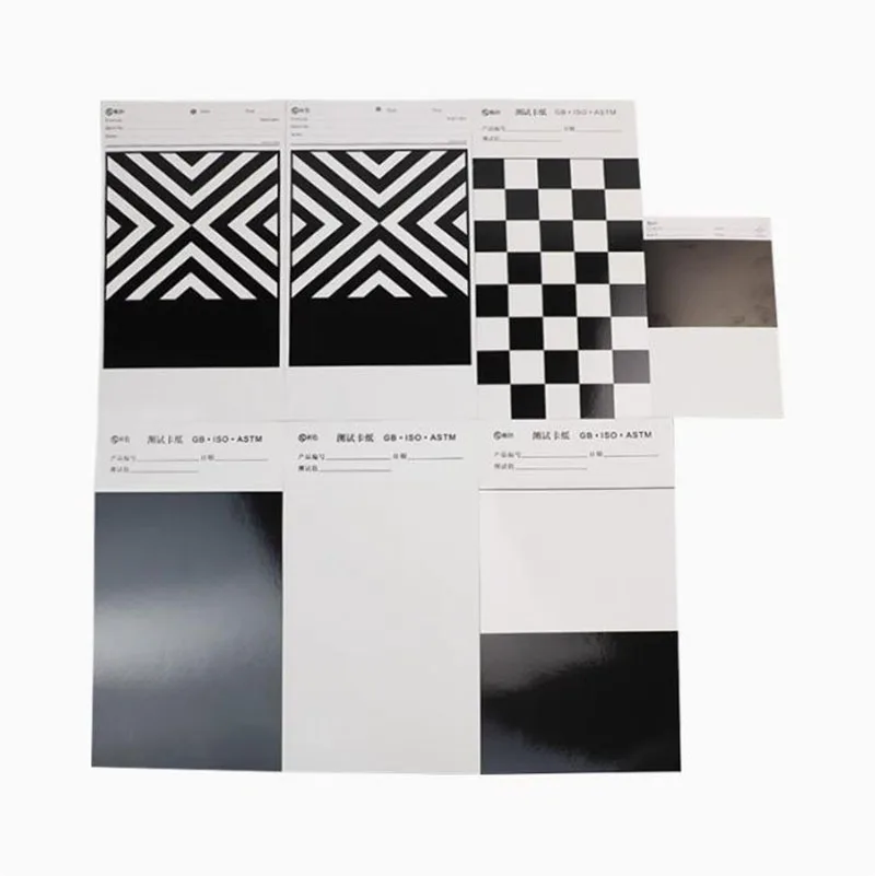 Hiding Power Paper Coating Test Cardboard Black and White Grid Paper Contrast Ratio Reflectance Test Paper jam Paint film meter