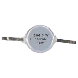 3.7V 1240 Li-polymer Rechargeable LIR1240 Battery For Wireless Headset 45mAh Lipo Battery 12*4.0mm