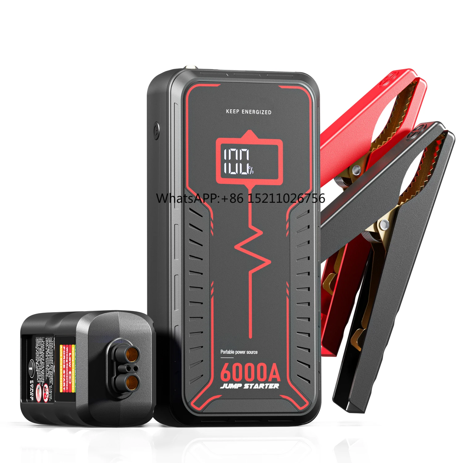 Factory Customizable Portable Emergency Tools Power Bank Jump Starter Car Battery Booster 6000A Peak Current