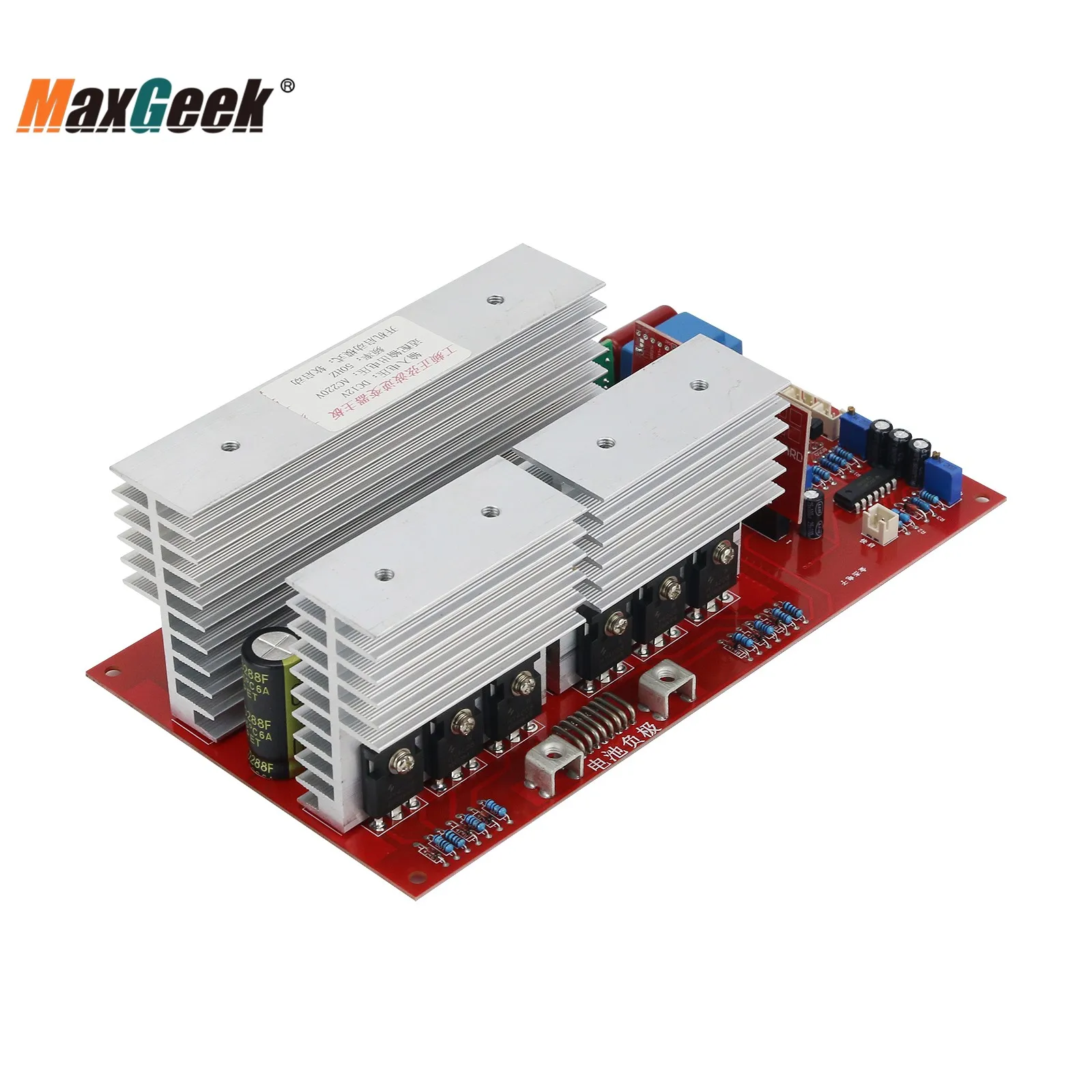 Imagem -02 - Maxgeek-driver Inversor de Onda Senoidal Pura Freqüência de Potência Mainboard 12v 24v 48v 1500w 3000w 5500w To247 Mos Pipe