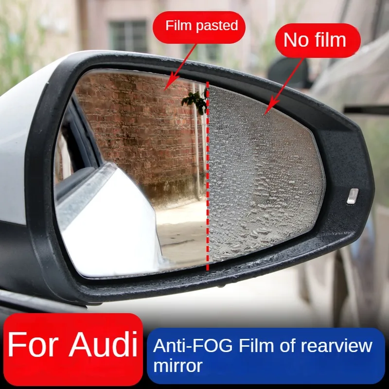 

For Audi A3 A4 A5 A6 Q3 Q7 Car Rearview Mirror Rainproof Film Anti Fog Protective Film Full Cover Clear Foil
