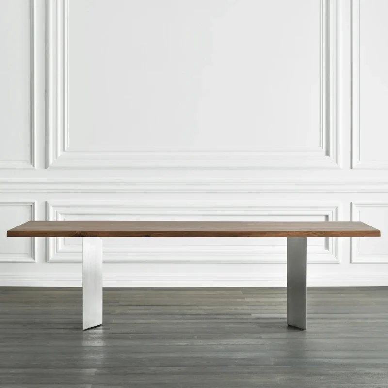 

Nordic Solid Wood Office Conference Table – Loft Retro Long Table for Modern Training Rooms | Simple Design Meeting Table