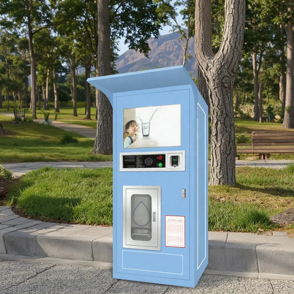 Automatic purified water purified water coin vending machine