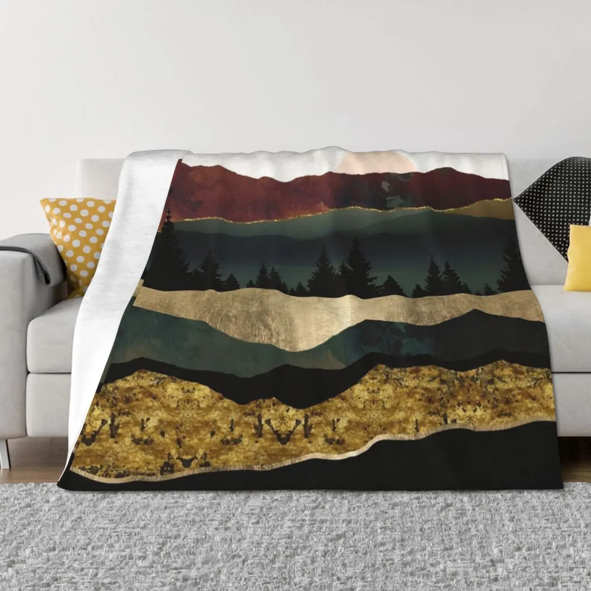 

Early Autumn Throw Blanket bed plaid Sleeping Bag sofa bed Blankets