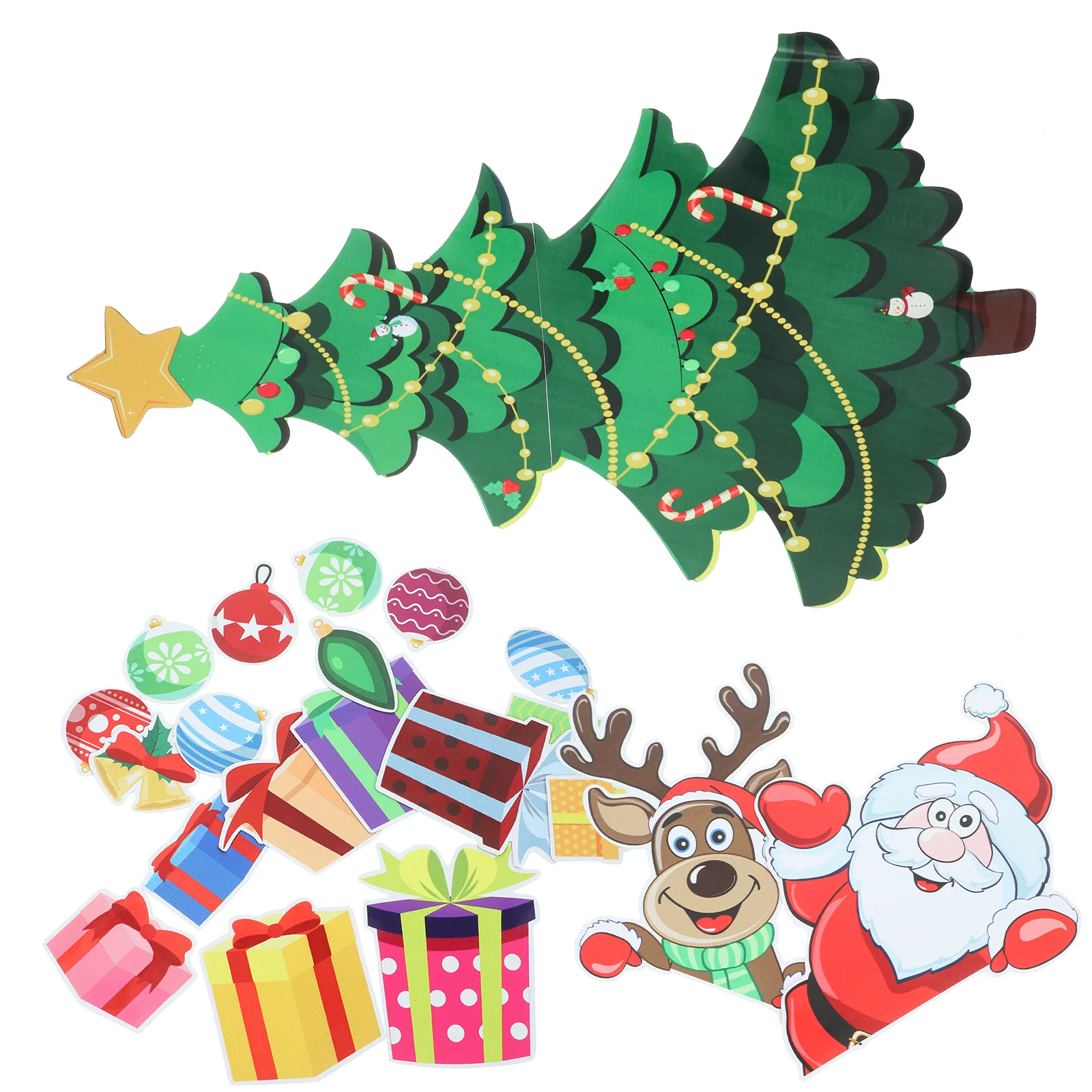 

Christmas Tree Magnetic Sticker Fridge Decor Holiday Home Kitchen Xmas Refrigerator Magnets Cartoon Fridge Magnet Sticker