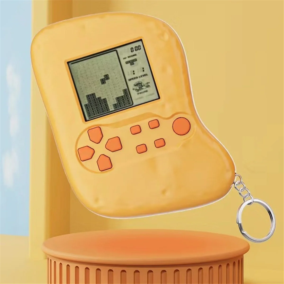 Y34A كارتون ريترو كتلة صغيرة لعبة الجيب آلة لغز يوم الأطفال وتخفيف التوتر هدية كلاسيكية للأطفال