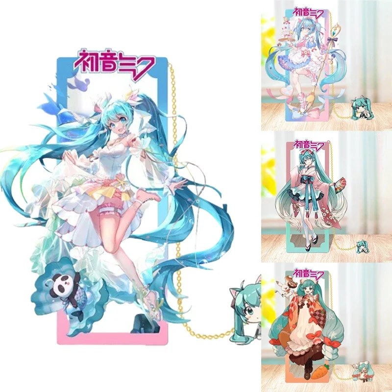 Anime Hatsune Miku Metal Bookmark 7 Style Cute Miku Figure Stationery Peripheral Collection Boy Girl Notebook Ornaments Gifts