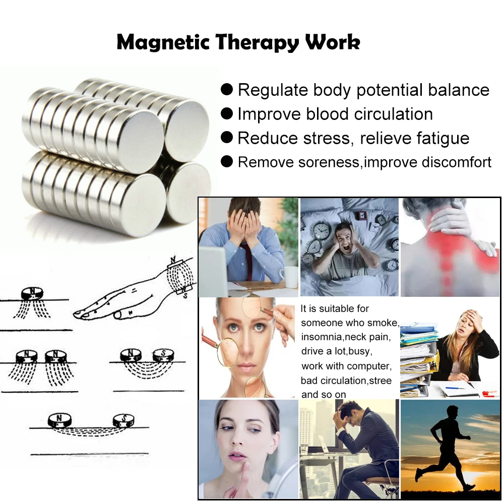 Men's Adjustable Pure Copper Magnetic Cuff Bracelet