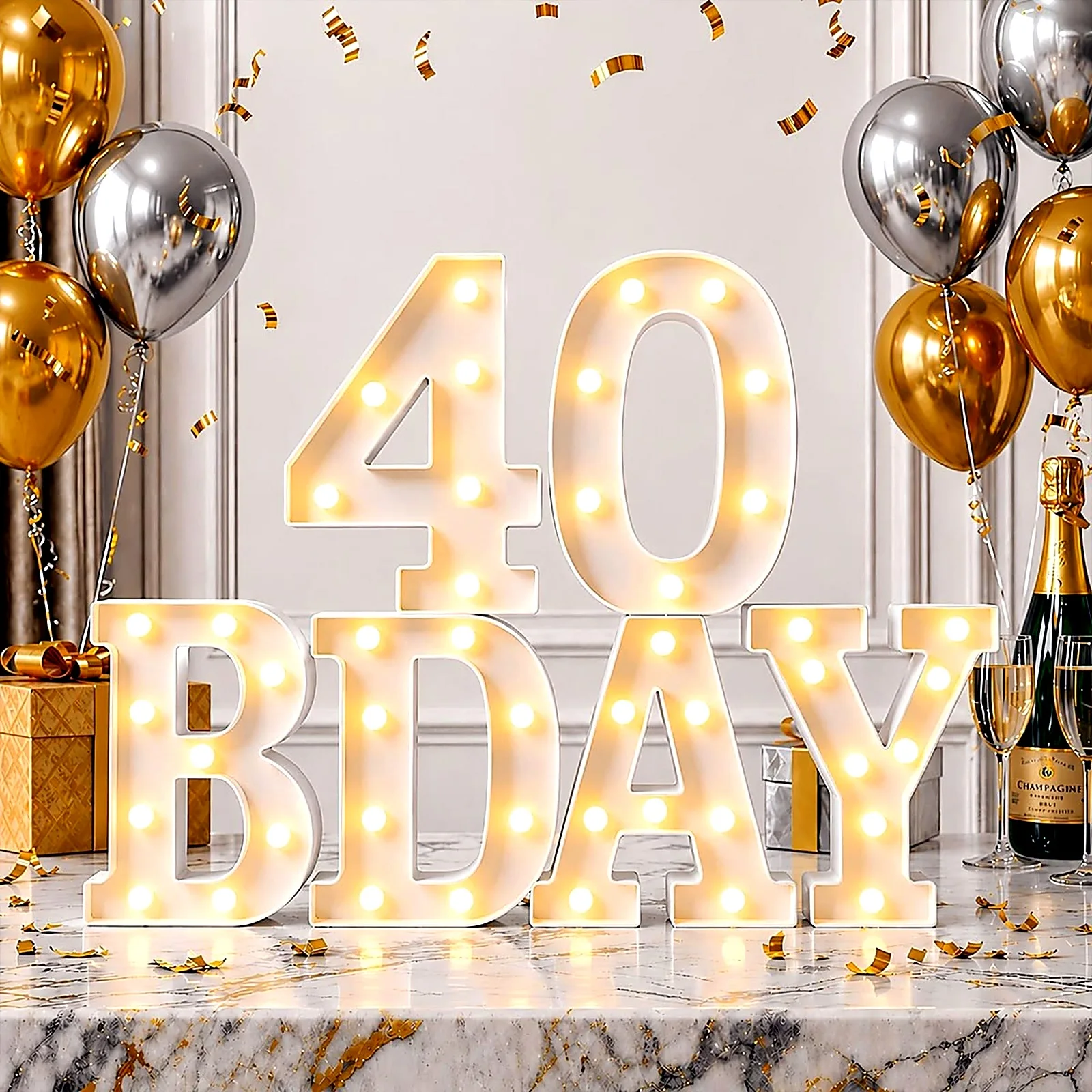 Custom Number 26 Marquee Letters For Birthday Party Advertising Signs Illuminated Light Letters Outdoor Electronic Sign