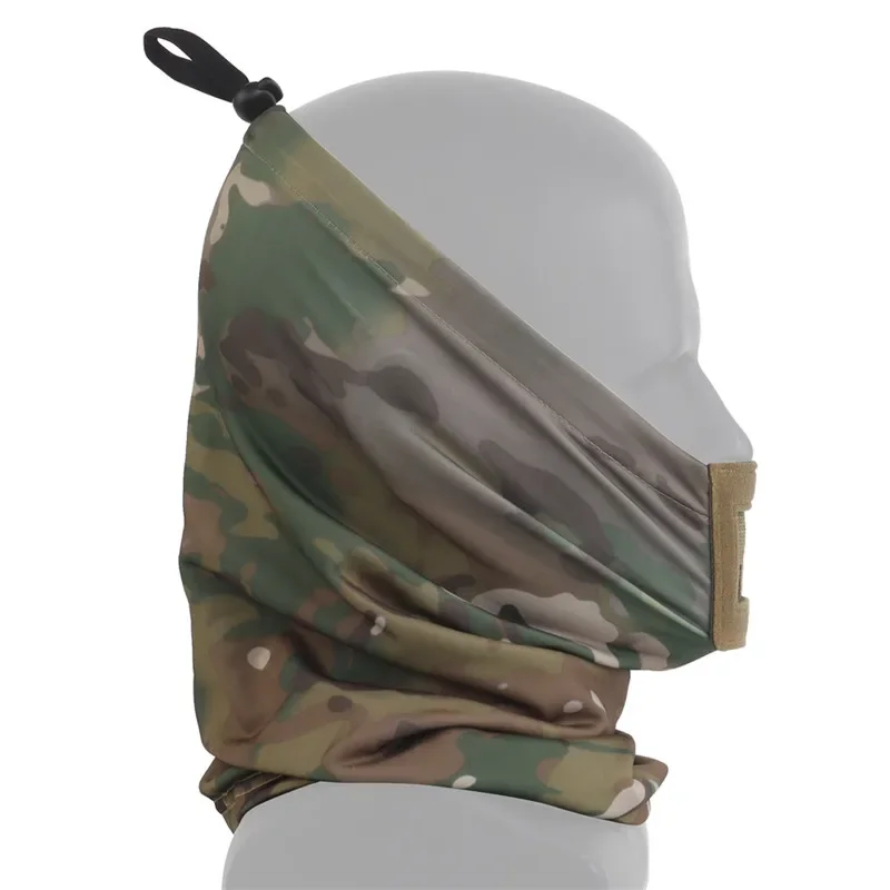 Tactical Cycling Headgear Hiking Scarves Full Face Mask Steel Mesh Camping Fishing Paintball CS Shooting Protective Equipment