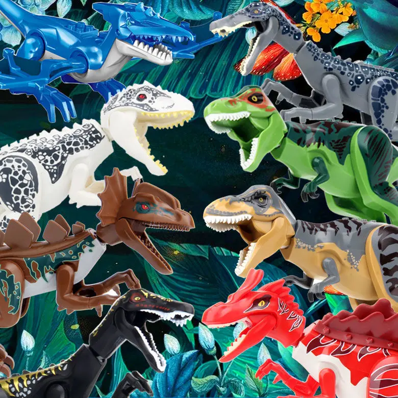 

large size Jurassic Brachiosaurus Spinosaurus Dinosaurs Building Blocks Action Figure Block Toy Models Children Toys Gifts