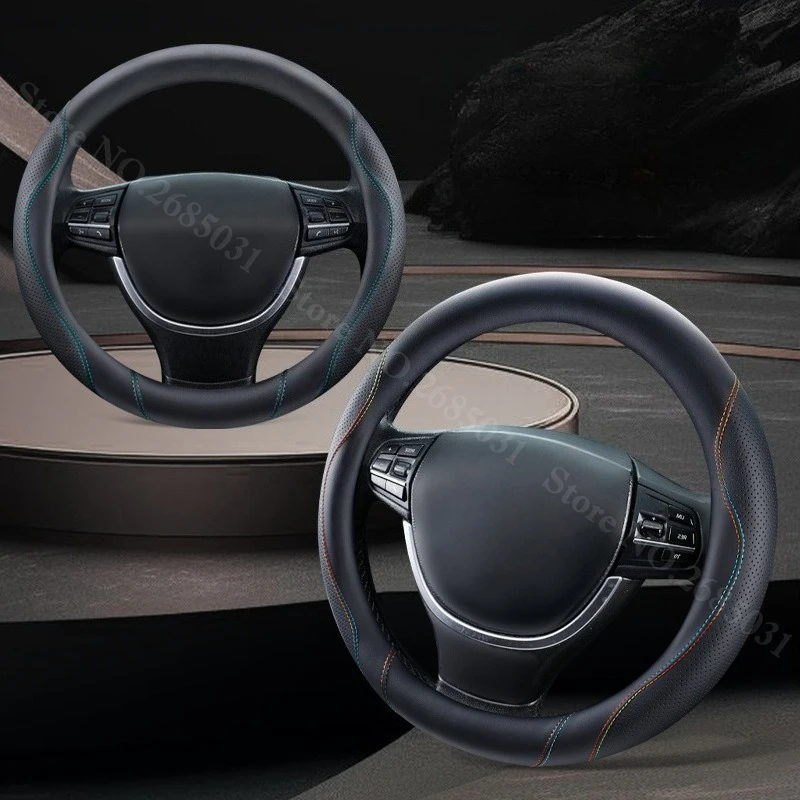 

Чехол на руль из кожи наппа для грузовиков, фургонов, больших автобусов, размер 38-50 см, для SANY, SCANIA, IVECO, ISUZU, MAN, Renault, DAF, Hino