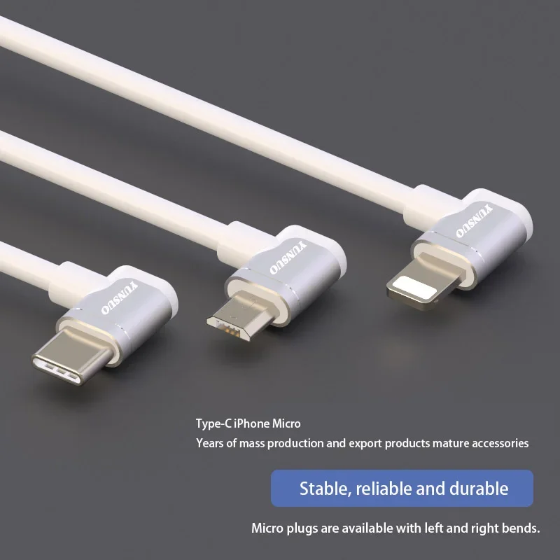 DJI مايكرو Type-C 90 درجة الكوع تمديد كابل للطائرة بدون طيار التحكم عن بعد الهاتف الخليوي والكمبيوتر اللوحي الزاوية اليمنى مايكرو USB كابل