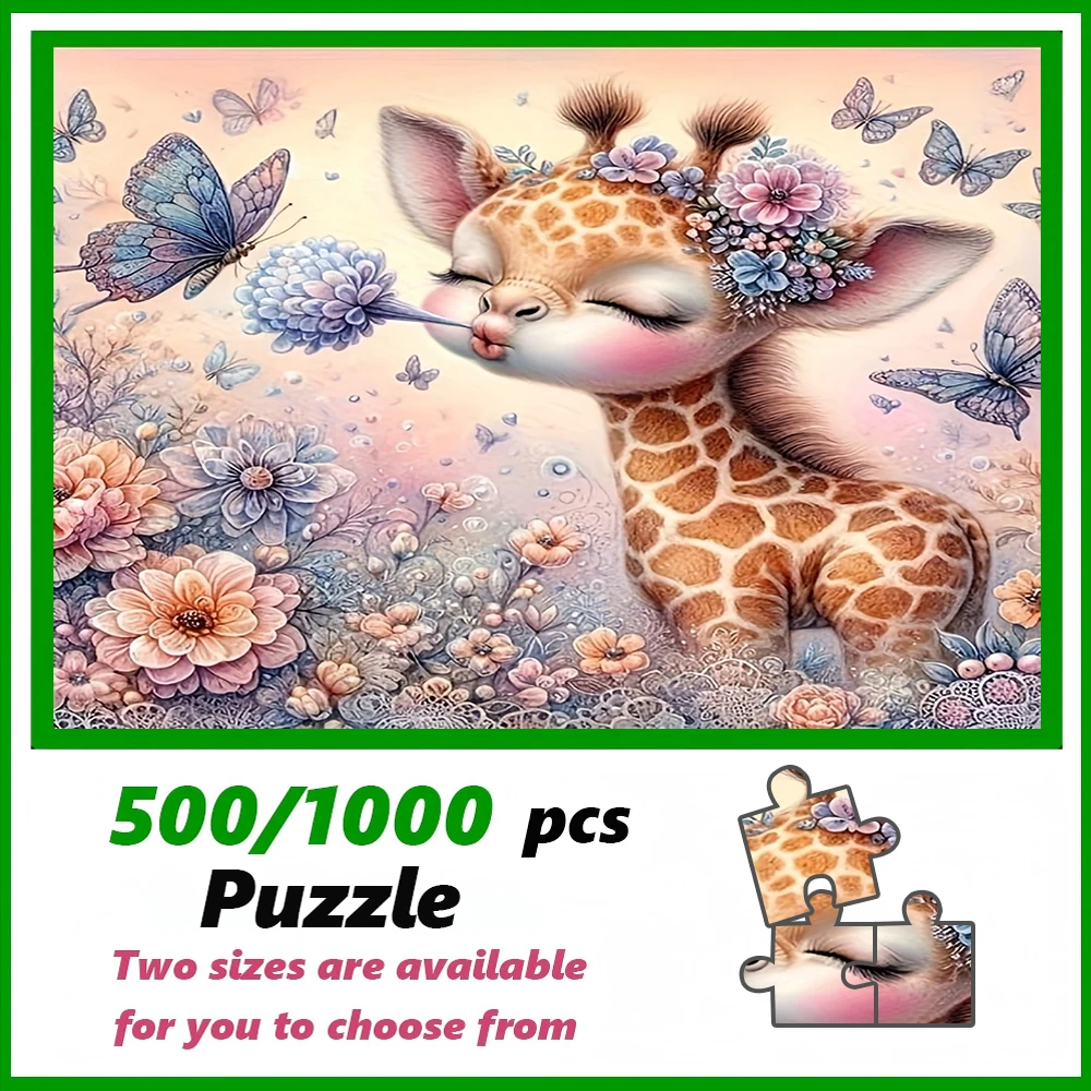 

A high-quality 500/1000-piece puzzle, perfect for adults, is a fun family game that helps relieve stress and is great fo