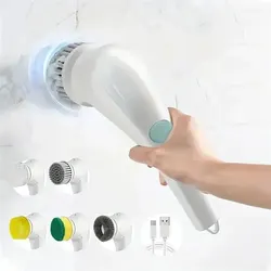 Five in One Multifunctional Electric Cleaning Brush for Bathroom Washing and Kitchen Cleaning Tools