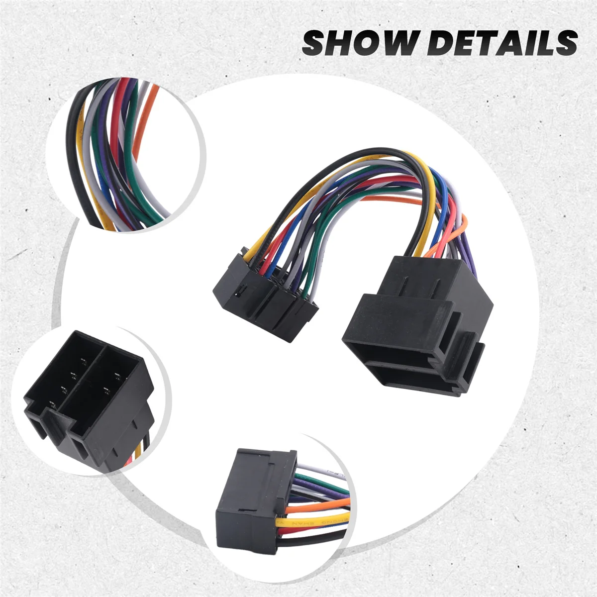 

Трендовый 16-контактный автомобильный стерео радио жгут проводов от радио в радио, воспроизведение, автомобильный адаптер, жгут проводов Conn