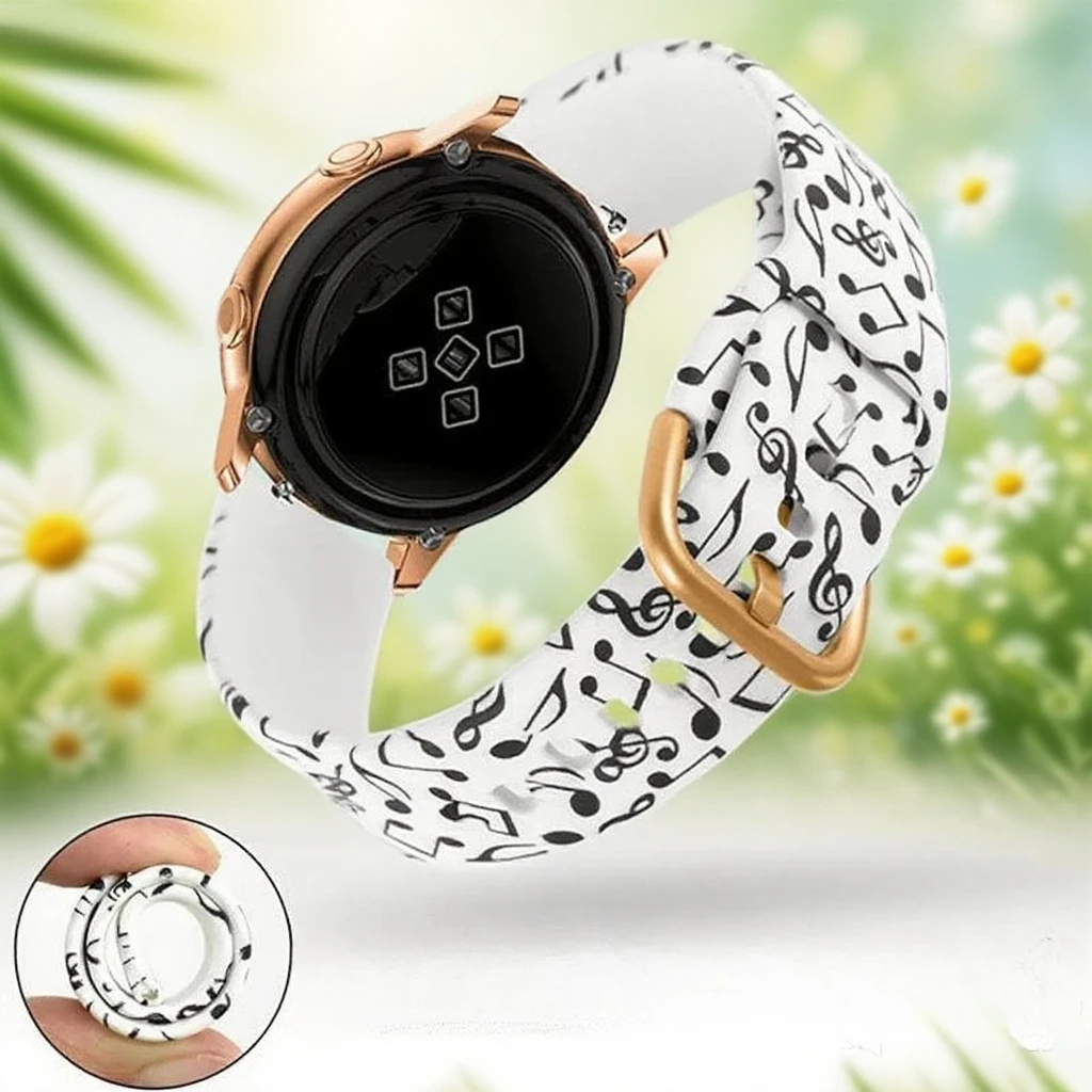 シリコーンプリント時計バンド Amazfit GTS/4/3/2/2e/ミニ/GTR 4/3/プロ/2e 42 ミリメートルストラトス 2/3 ベルト 20 ミリメートル 22 ミリメートルブレスレット amazfit bip 6 5