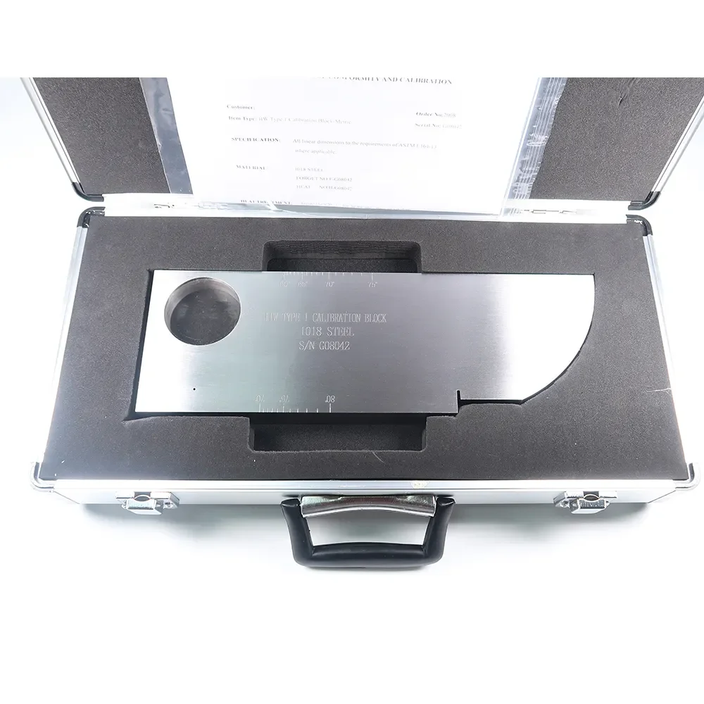 NDT IIW-Type 1 Calibration Block 1018 Steel Test Block For Ultrasonic Flaw Detector According To ASTM E164