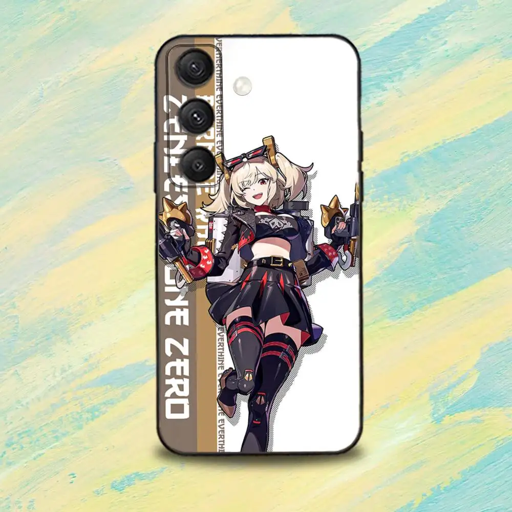 Funda de teléfono Bangboo Z-Zenless Zone ZeroS para Samsung S25,S24,S10,S22,S21,S20,S23,Ultra,Plus,Lite,FE,funda negra de silicona suave