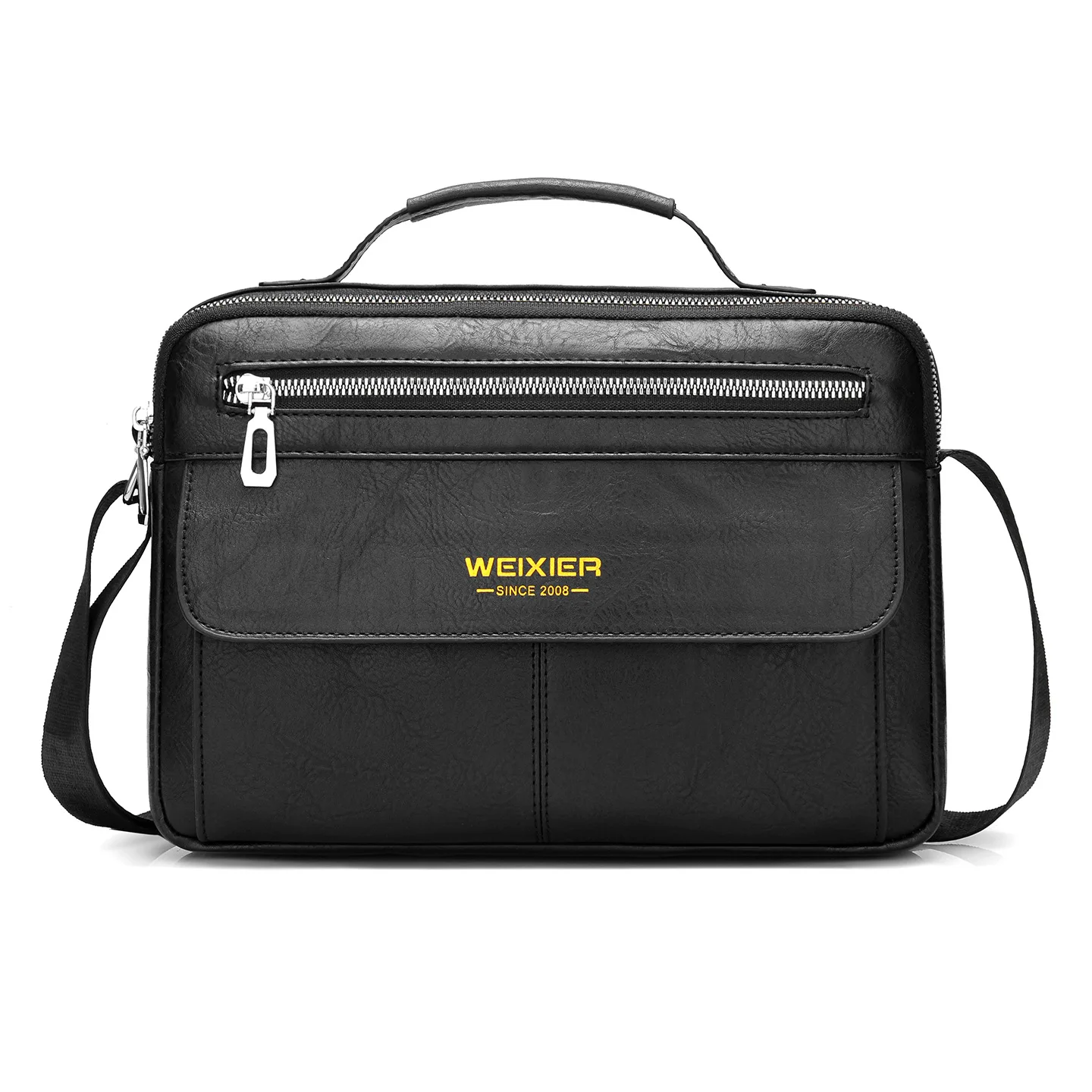 

2025 New Men's bag luxury designer bag fashionable large capacity PU leather handbag suitable for outdoor travel and work