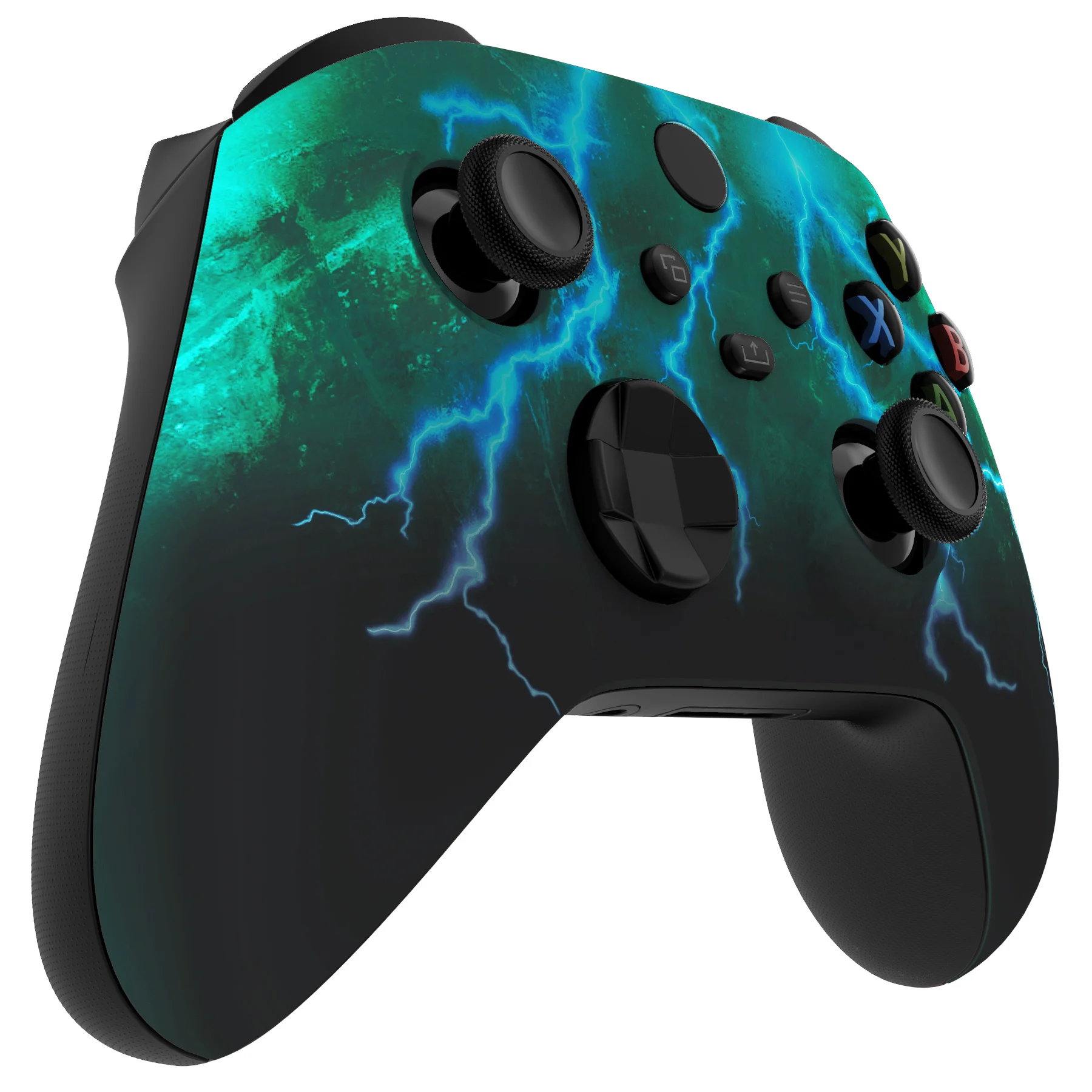 eXtremeRate vervangende frontbehuizing voor Xbox Series X & S-controller - Green Storm Thunder