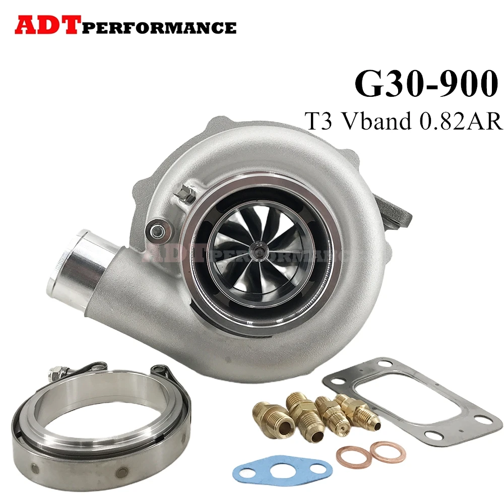 G30-900 G-SERIES Turbo G30 900 62mm 880704 740902 Dual Ball Bearing Turbocharger Performance Turbine 0.82AR T3 Vband 550-900HP