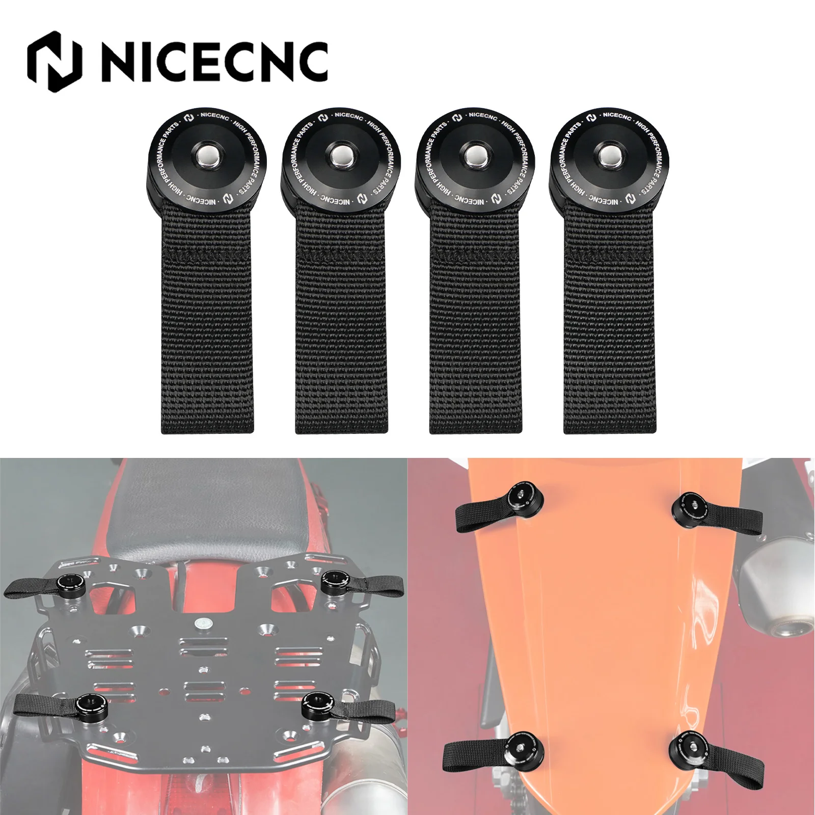 

Rear Luggage OS-Rack Loops For Yamaha Honda Suzuki Kawasaki KTM 790 890 1290 Super Adventure Husqvanra 701 Supermoto Enduro