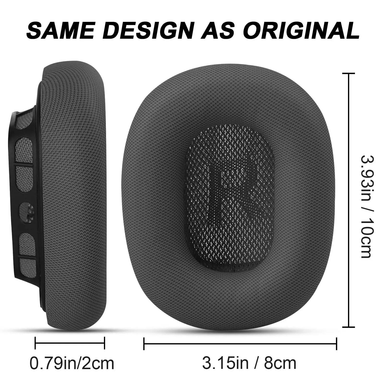 Replacement Ear Cushions for AirPods Max Headphones, Protein Leather Earpads with Magnet