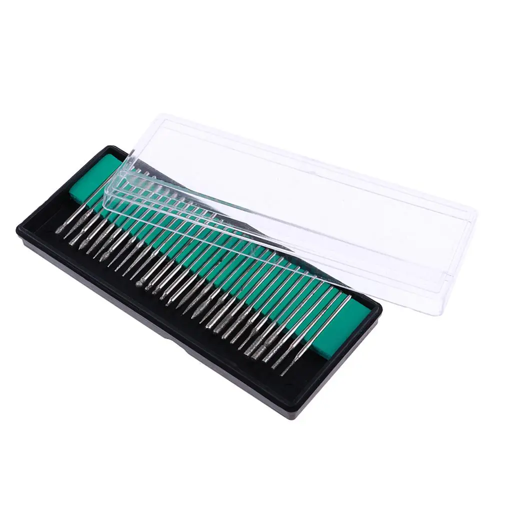 30pcs Emery Electroplating Grinding Head Grinding Sets for Carved / Model Tools