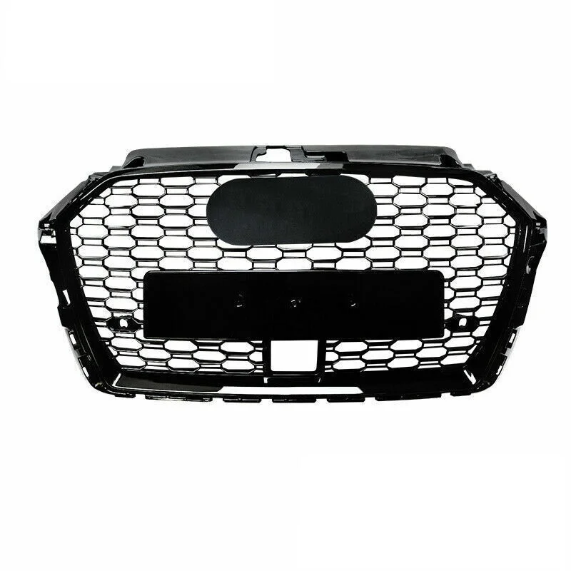 RS3 style front grill for audis A3 S3 RS3 8V 18-ON Grille Gloss Black for Classic Auto Parts