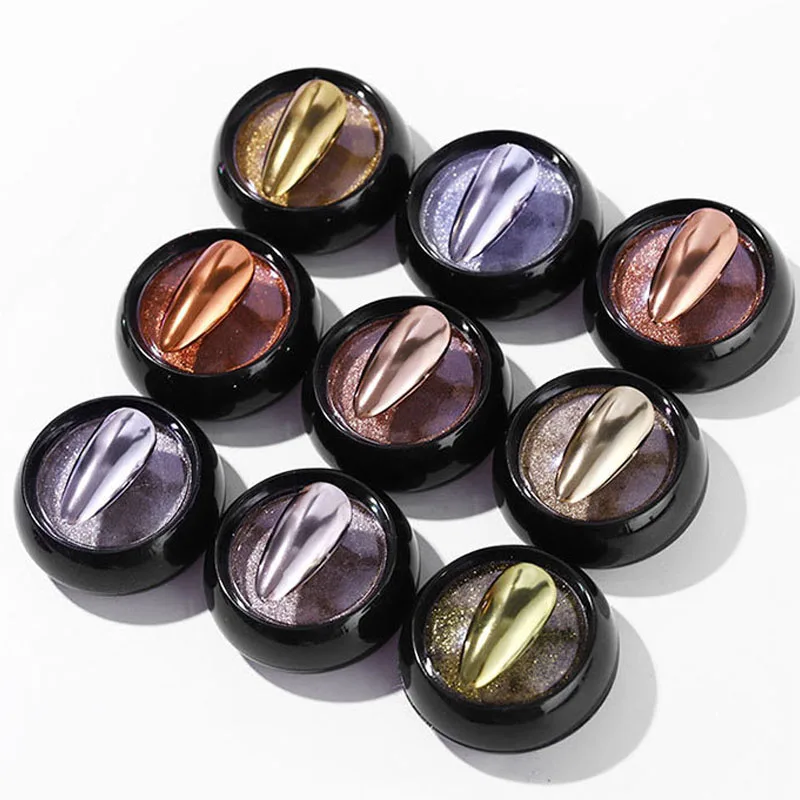 1ジャー ミラー効果パウダー クロム リキッドグリッター マニキュア用 チタンパウダー 付け爪用 ピグメント ネイルアートパウダー ネイルデコレーション