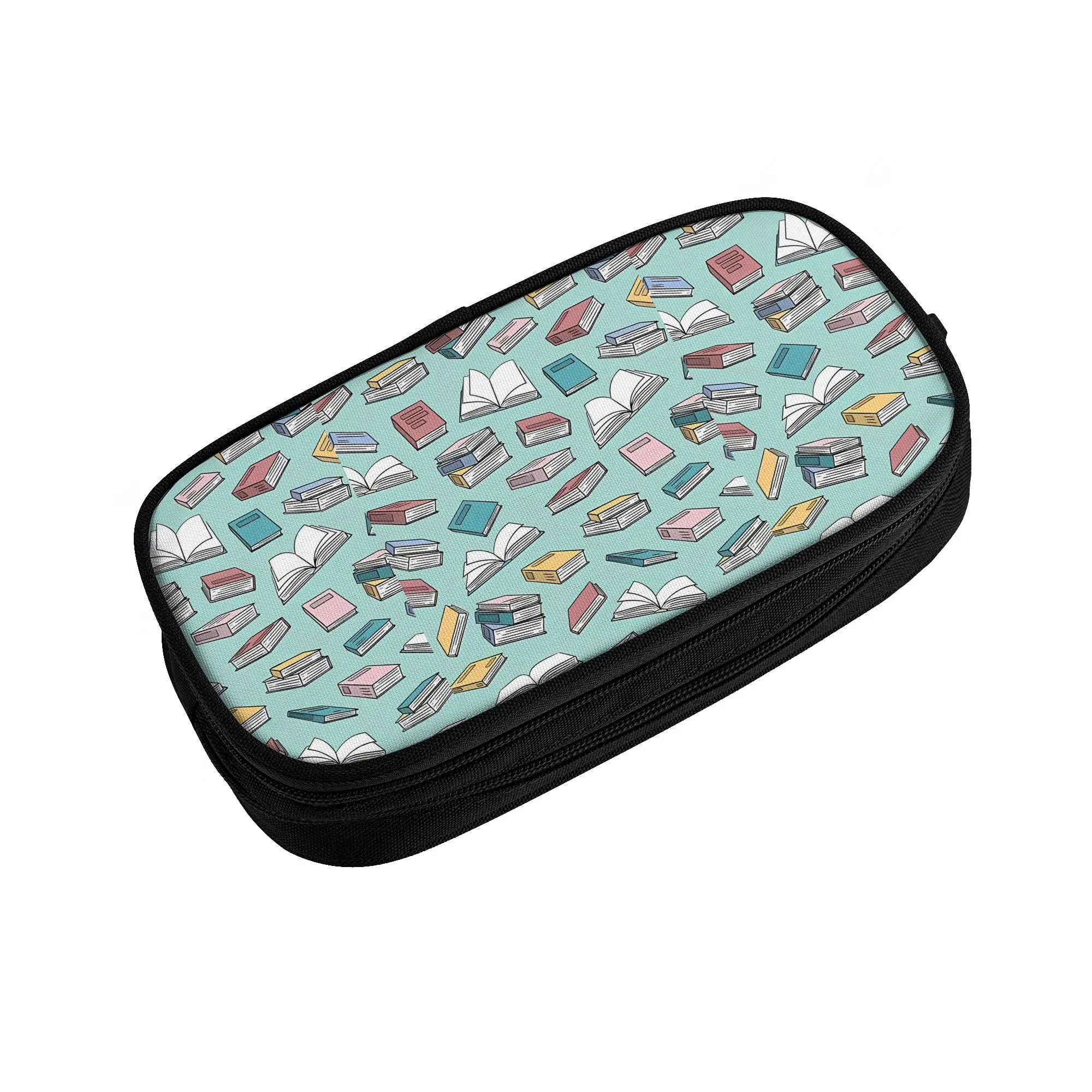 1 piece Lightweight All The Books Pencil Case Teen Pen Bag Back To School School Stationery Bag