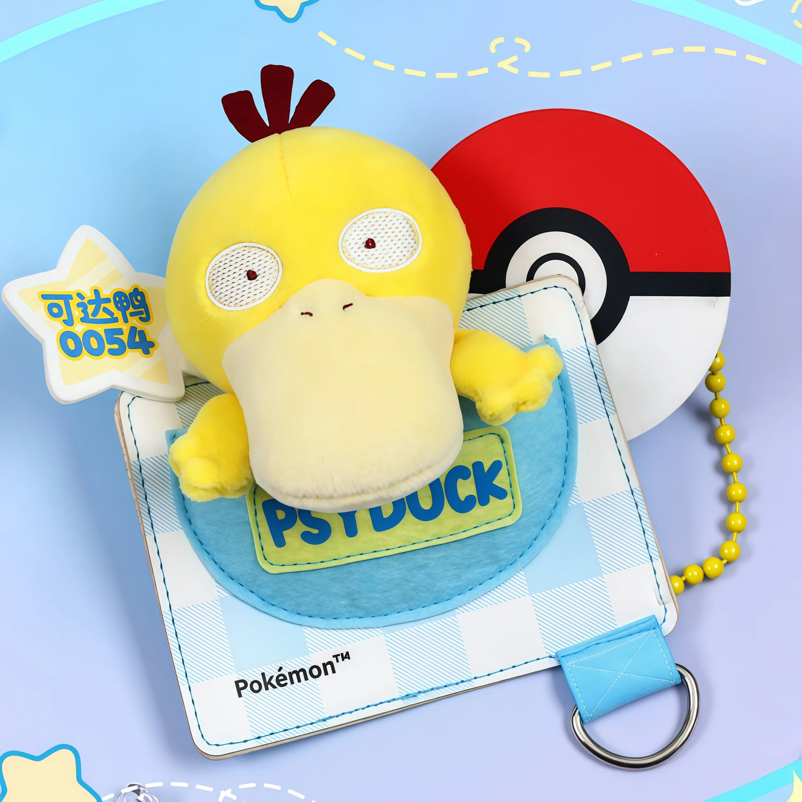 

Original Genuine PokéMon Pikachu Fuecoco Sprigatito Eevee Psyduck Quaxly Anime Toys Plush Badge Patch Series Peripherals