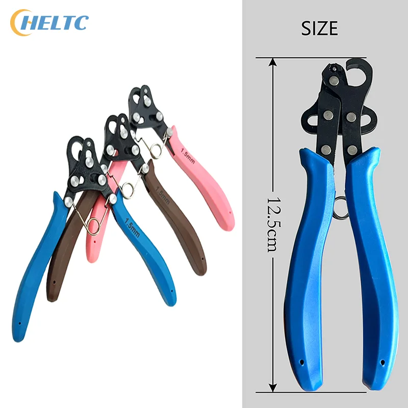 Juego de alicates rodantes de alambre de 1,5/2,25/3mm para bobinado de alambre, reparación de doblado, herramienta de fabricación de joyas, alicates de punta redonda para envolver anillos de alambre