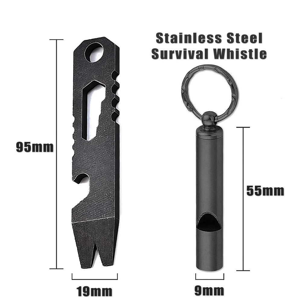 4cr13 Steel EDC Multifunctional Tool Screwdriver Pry Bar Bottle Opener Portable Outdoor Survival Storage Pry Bar Nail Remover