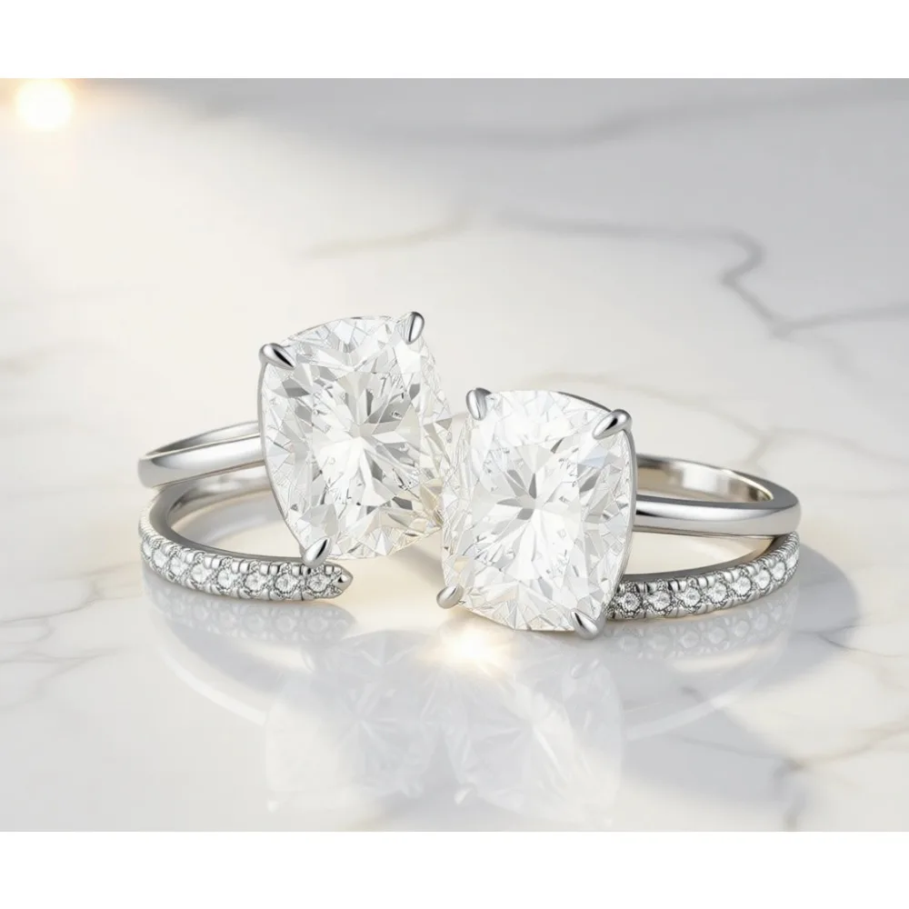 

Удлиненное кольцо-подушка CZ с позолотой 14K, регулируемое, для невесты, в стиле полупостоянной ободковой цепочки, размеры 5-9