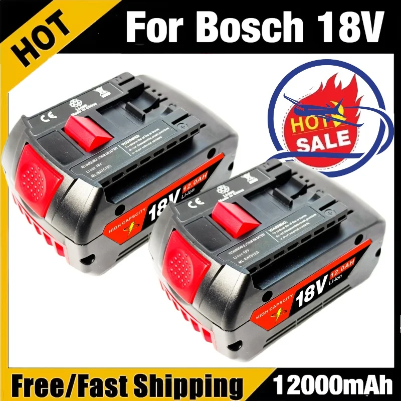 

18V 10.0Ah For BOSCH rechargeable batteryLong lasting,for BOSCH 18v GSR,GKS Drills tools,fast charging Built-in BMS ﻿