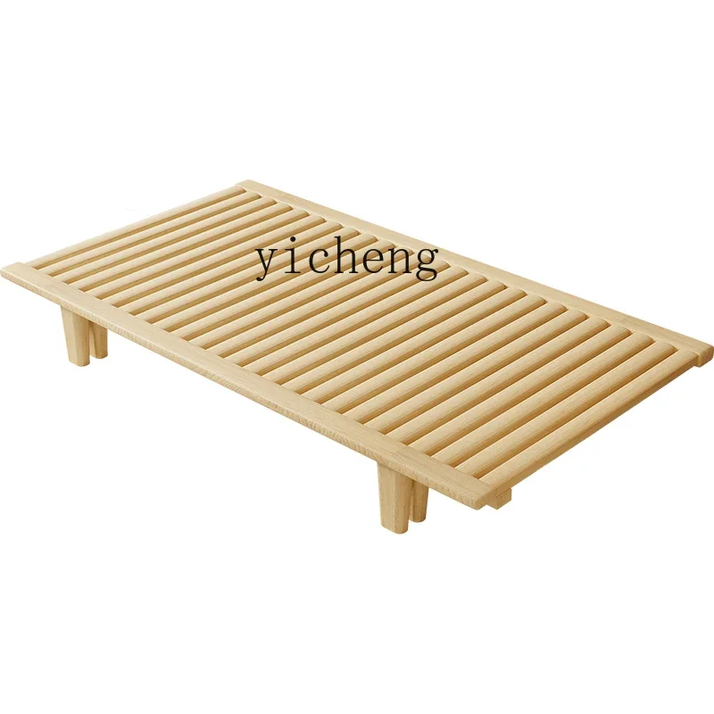 ZC all solid wood without bedside bay window tatami pullable folding invisible sofa bed shelf row skeleton