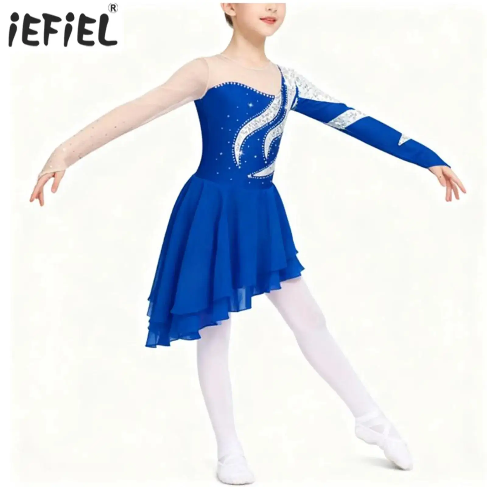 

Детское балетное платье-пачка с круглым вырезом