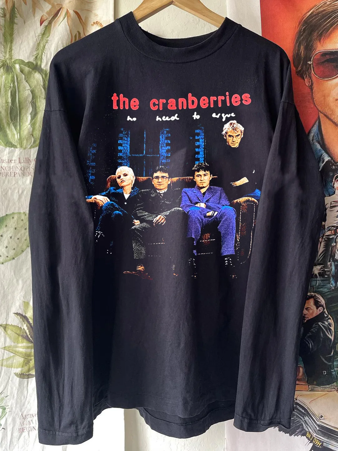 the Cranberries Band American Postpunk Retro Long Sleeve T-Shirt Trendy Cotton round Neck Printed Loose Fit Unisex T-Shirt