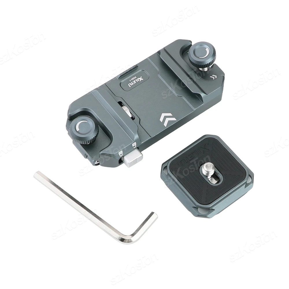 Kameraclip Aluminium Clip Rucksackgurt Kamerahalterung Schnellwechselplatte für Canon Sony Nikon DSLR Action Kamera – Detail 1