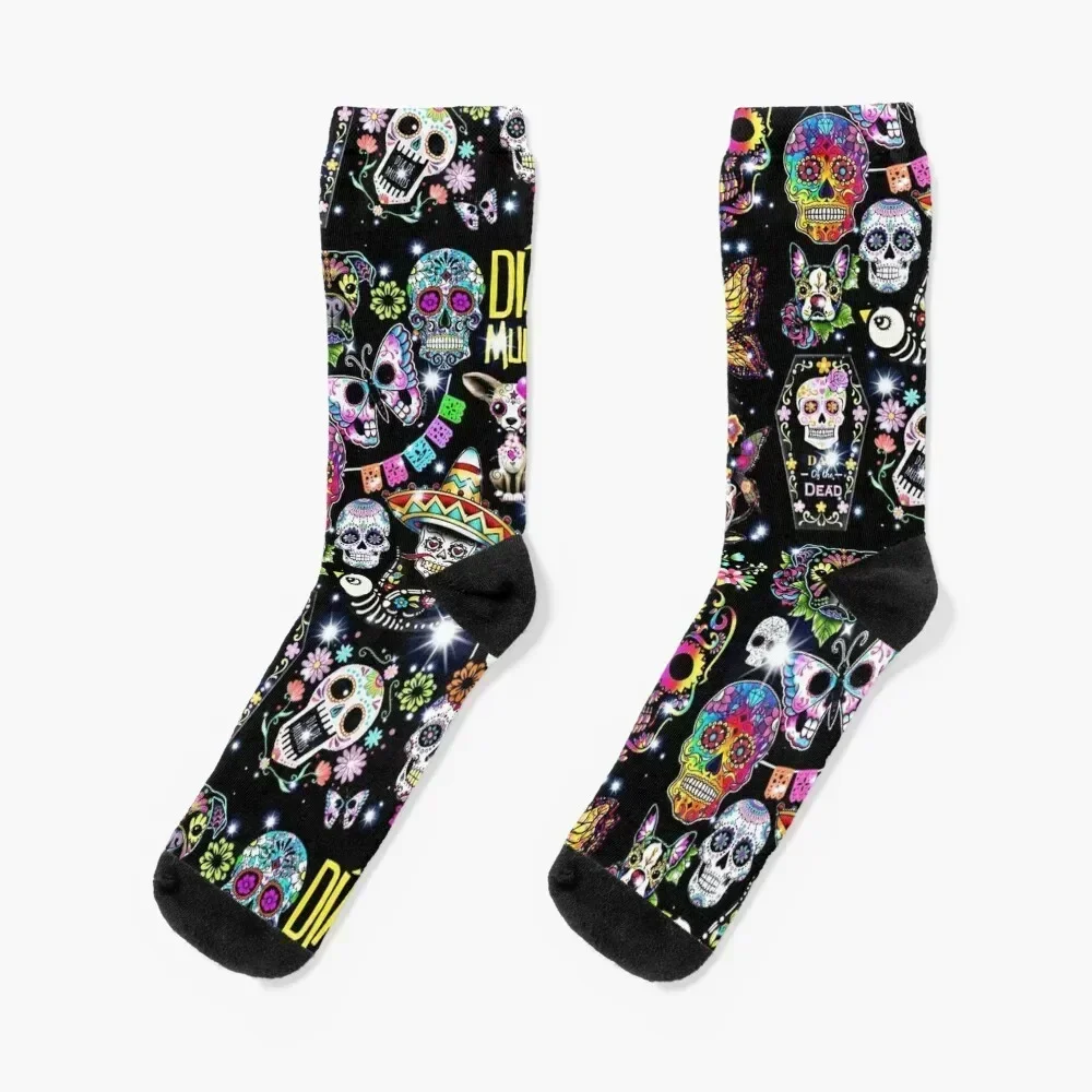 

Day of the Dead Socks Sports loose sports and leisure Hiking boots Socks Men Women's