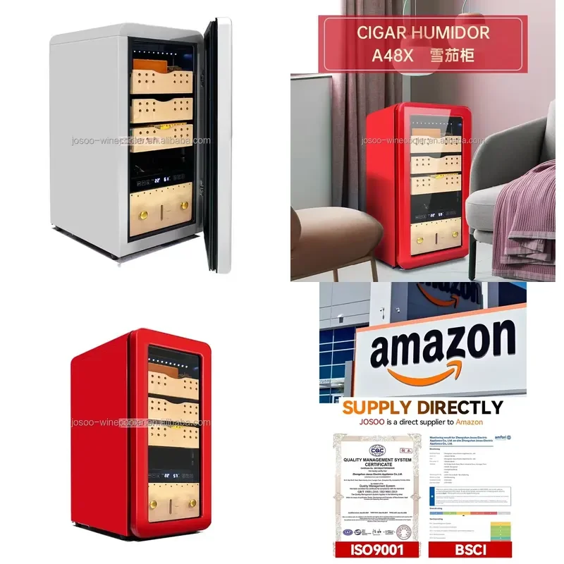 for Josoo Desktop Cigar Humidor Constant Temperature Climate Controlled Single Cigar Humidor
