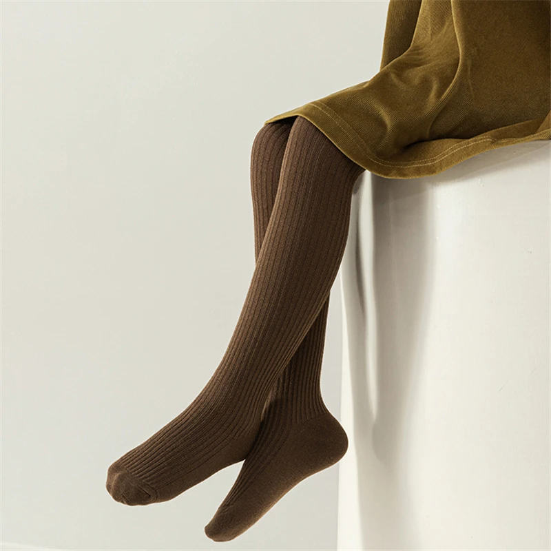 0 إلى 9 سنوات بتمشيط القطن الأطفال الجوارب كابل محبوك الفتيات جوارب طويلة عالية الجودة الجوارب الدافئة طفل الفتيات الملابس في الربيع #6