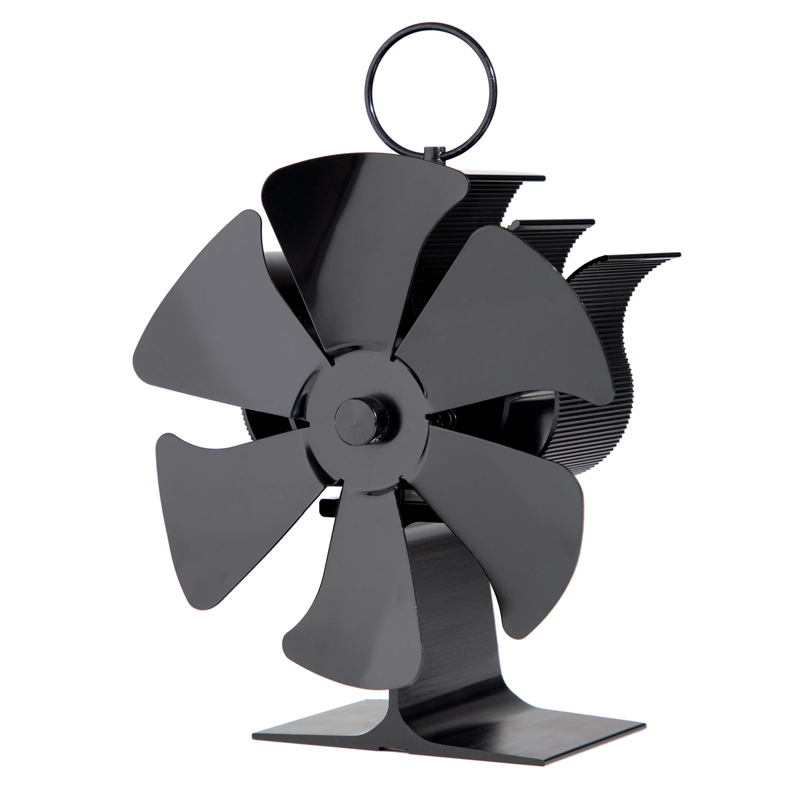 

Fireplace Fan 6-Blade Furnace Fan With Overheating Protection No Power Operation 50°C To 350°C Home Accessories Replacement