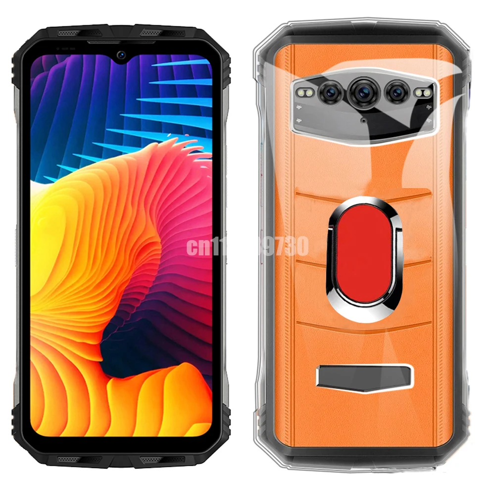 For DOOGEE V30 S100 Case Ring Holder Soft TPU Kickstand Shockproof Cover For DOOGEE V30 Couqe Funda