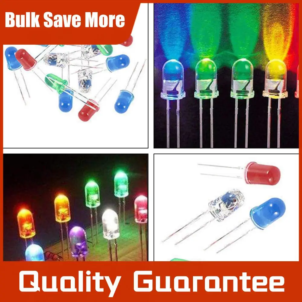 

Набор из 500 светодиодов (100 шт./цвет), 5 мм, для электроники