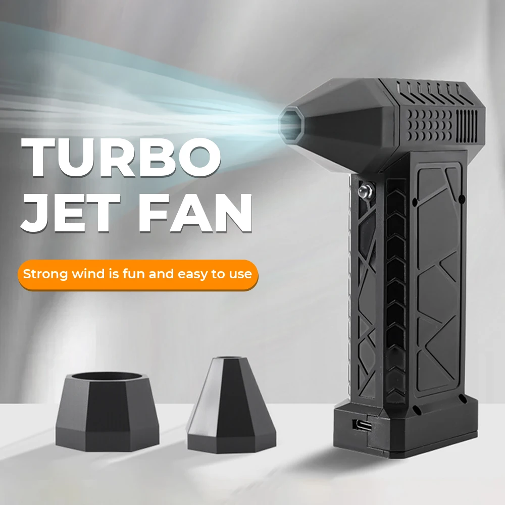 

Turbo Fan 990000RPM Powerful Air Blower Turbo Jet Fan Portable Dust Fan Electric Dryer Brushless Jet Blower Outdoor Home Clean