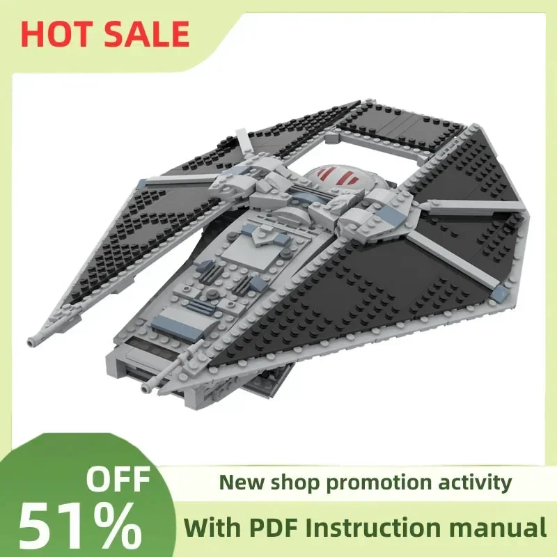 New 550Pcs Famous Star Battle Movie Moc Te Reaper Spacefighter Model Creative Ideas Child Toy Birthday Gifts Custom Puzzle