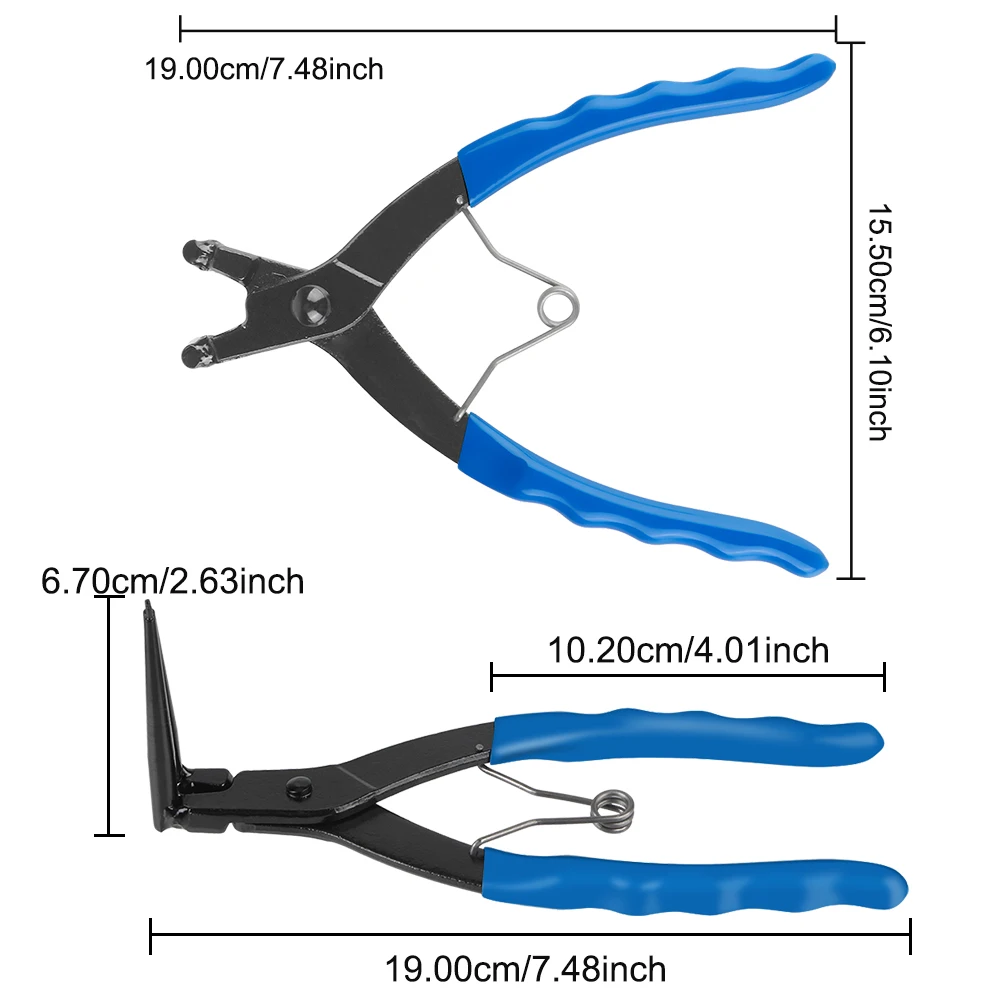 90 Degrees Bending Pliers Snap-Ring Pliers Heavy-duty Cylinder Internal Ring Remover Long Nose 90° Bent